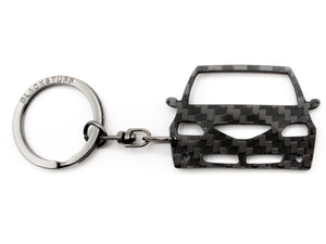 BlackStuff Carbon Fiber Keychain Keyring Ring Holder Compatible with Logan MK1 2004-2012 BS-783